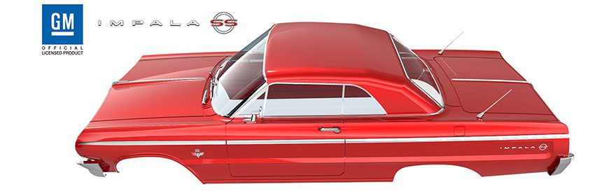 OFFICIALLY LICENSED, HIGHLY DETAILED 1964 CHEVROLET IMPALA SS BODY